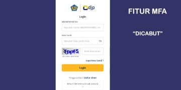 Fitur Login MFA DJP Online dicabut