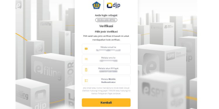 Penambahan fitur MFA DJP online 2025