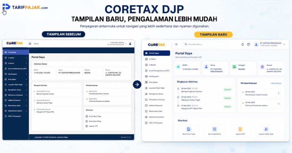 tampilan coretax baru